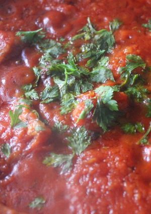 Una foto de Daditos de atún congelado con tomate