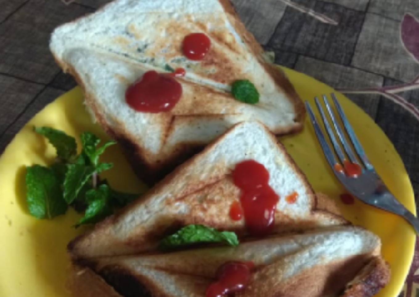 Grilled potato sandwich