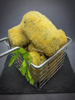 Una foto de Croquetas de espinacas veganas