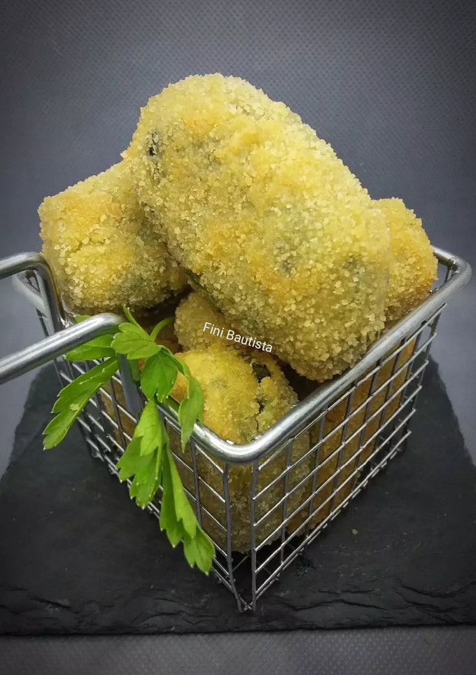 Una foto de Croquetas de espinacas veganas