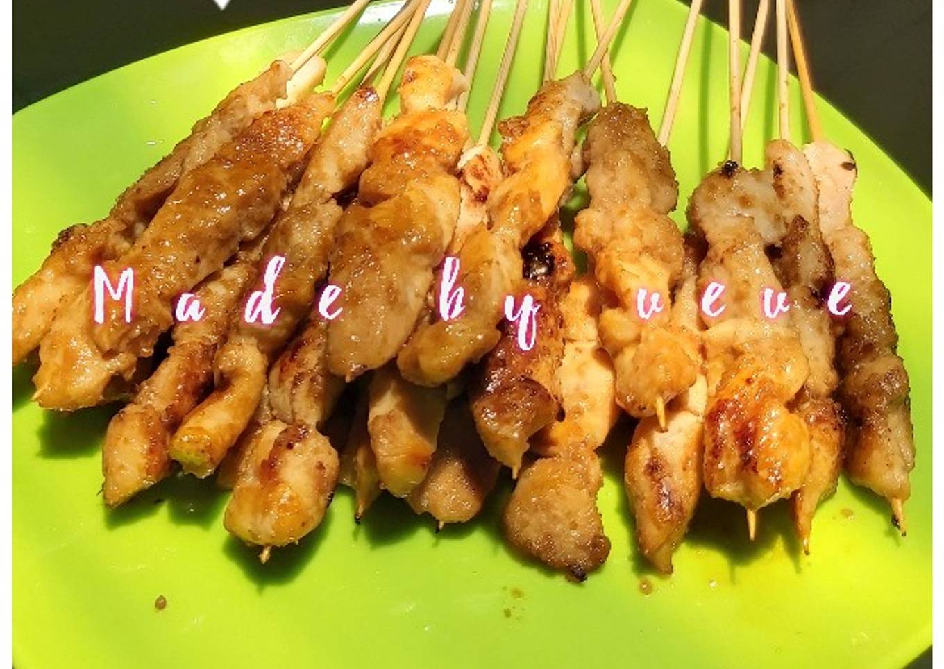 Sate ayam panggang teflon