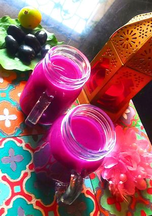 A picture of Jamun awla juice.