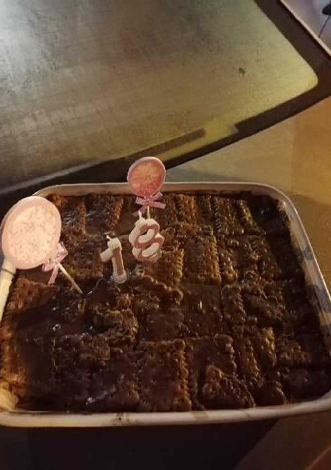 Una foto de Tarta de galletas, la mejor tarta de cumpleaños