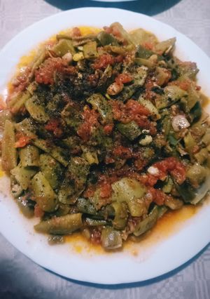 صورة لوصفة فاصولية بزيت