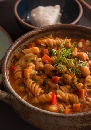 A picture of Indian Winter Minestrone.