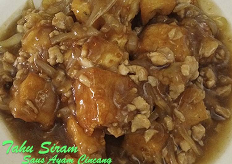 Langkah Mudah untuk Menyiapkan Tahu Siram Saus Ayam Cincang yang Sempurna
