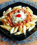 Paradicsomos babos darált húsos penne🍅🍝