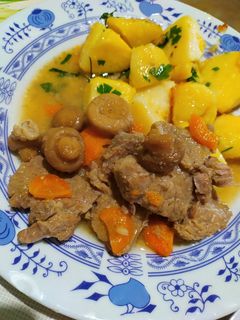 Gombás hús recept fotója