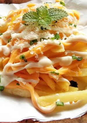 Foto resep French fries mayonaise cheese