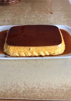 Una foto de Flan de mascarpone
