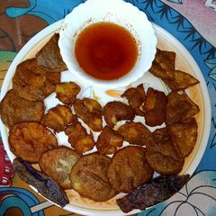 Vrat special kuttu atta mix pakode A picture of Vrat special kuttu atta mix pakode.