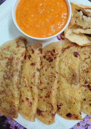 A picture of Puran Poli.
