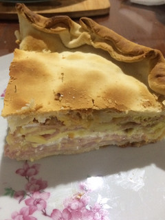 Una foto de Tarta de jamón y queso