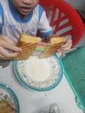 Sandwich với cheese kéo sợi