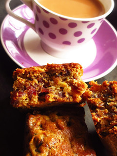 A picture of Date and Walnut Cake {Eggless}.