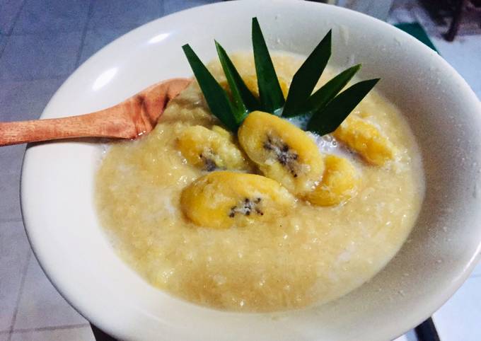 Cara Gampang Membuat 81. Bubur ketan kolak pisang yang Bisa Manjain Lidah