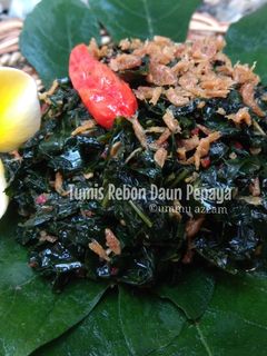 Foto resep Tumis Rebon Daun Pepaya