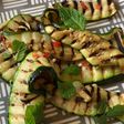 Courgette salad with mint, garlic, chilli, lemon and cold pressed rapeseed oil