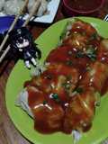 Rollitos de jade Baicai rellenos de cerdo