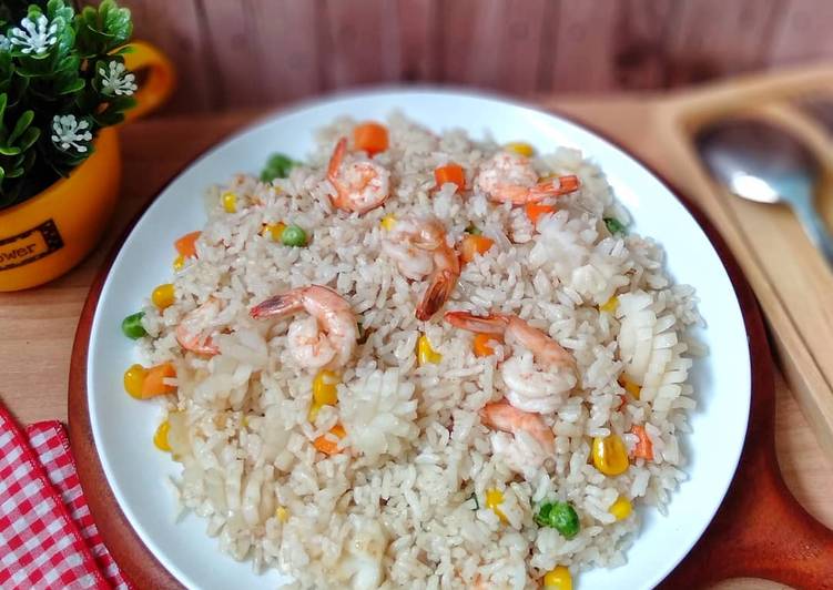 Resep Nasi goreng seafood Anti Gagal