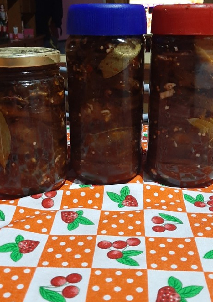 Una foto de Berenjena al escabeche