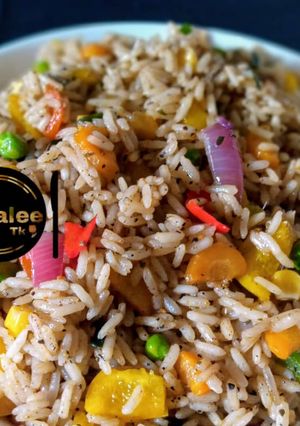 A picture of Coconut fried rice(fully flavoured).