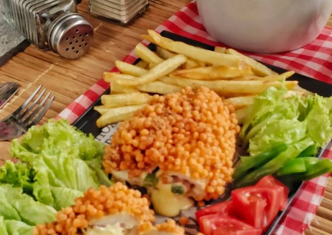 Resep Bubble Chicken Cordon Bleu oleh Frielingga Sit - Cookpad