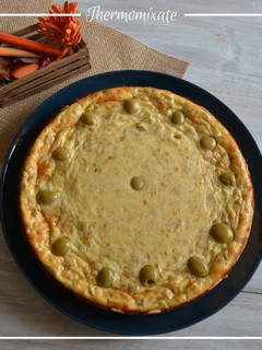 Una foto de Quîche de atún y aceitunas con Thermomix