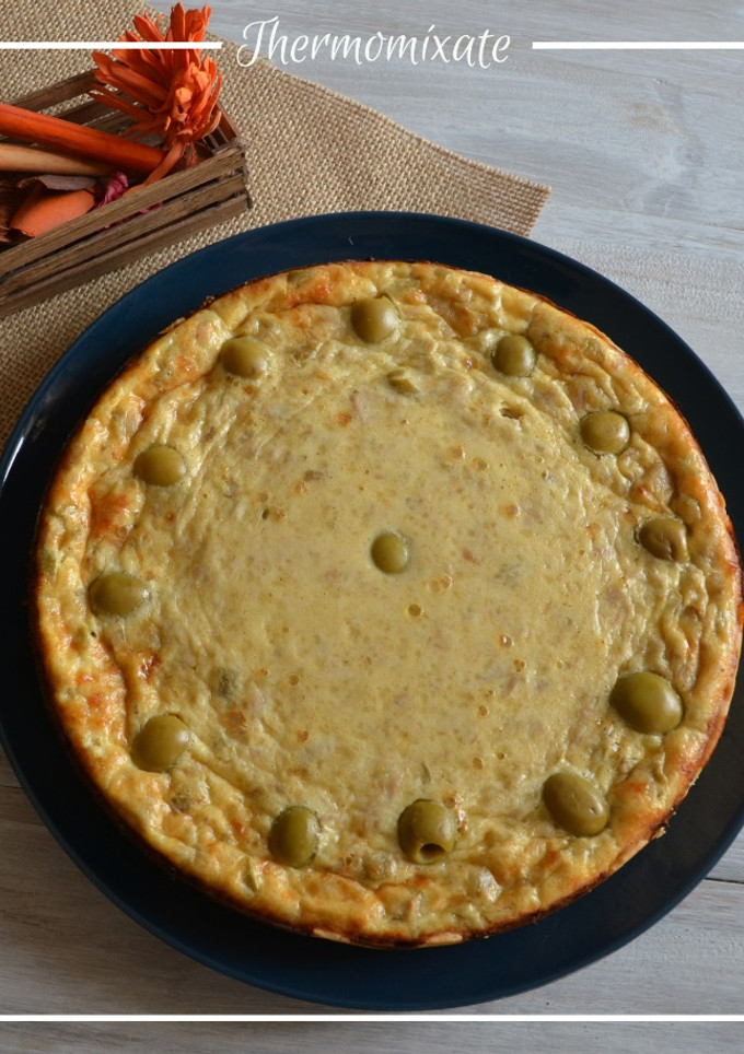 Una foto de Quîche de atún y aceitunas con Thermomix