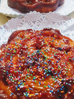 Una foto de Torta Invertida de Manzana