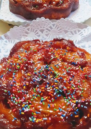 Una foto de Torta Invertida de Manzana