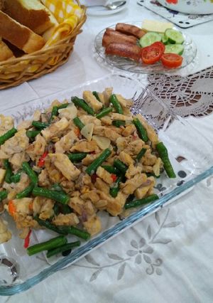 Foto resep Tumis tempe kacang panjang