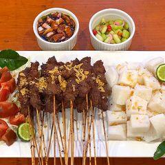 A picture of Indonesian Fragrant Goat Satay.