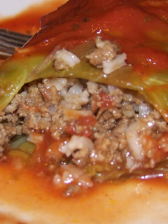 A picture of Cabbage Rolls.