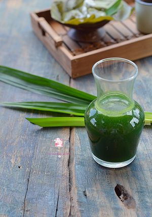 Foto resep Jus Pandan Homemade Untuk Pewarna Alami