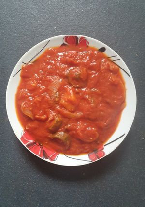 A picture of Courgette Carrot Tomato Soup.