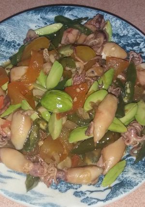 Foto resep Tumis Cumi cabai ijo