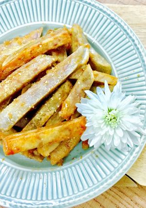 Hình của món Khoai môn chiên nước mắm.