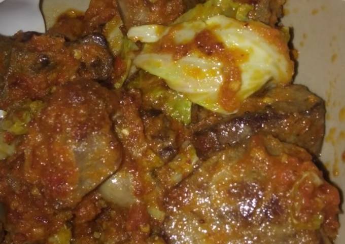 Sambal pedas gubis dan ampela