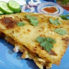 A picture of Leftover Gobhi stuffed paratha.