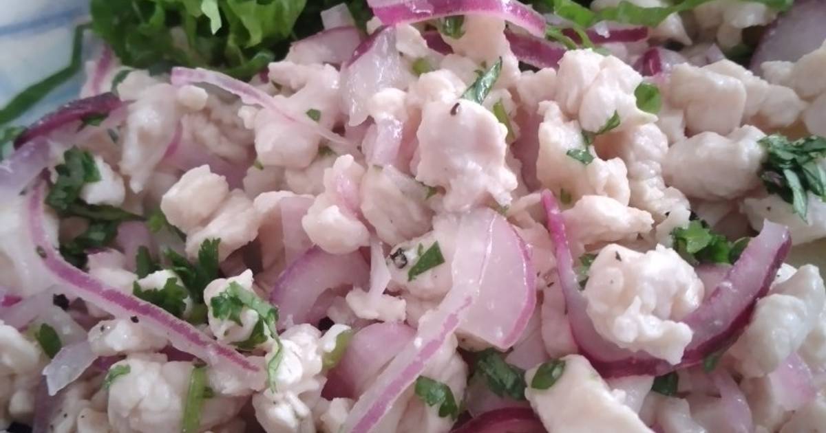 Ceviche de Pollo Receta de Marcela Alejandra- Cookpad