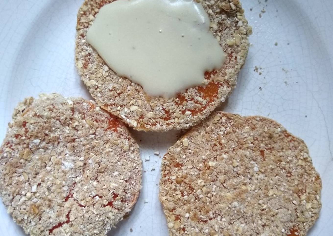 Milanesas calabaza (zapallo anco) - veganas