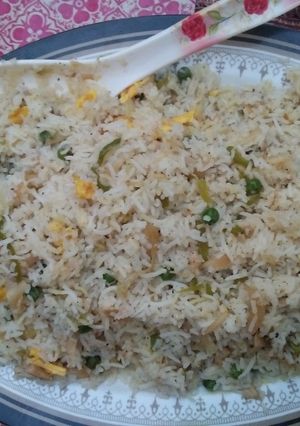 A picture of Resturant Style Egg Fried Rice.