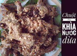 Hình của món Chuột đồng khìa nước dừa.