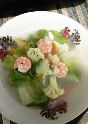 Foto resep Tom yam udang simpel tidak pedas