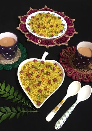 A picture of Vegetable Kanda Poha.