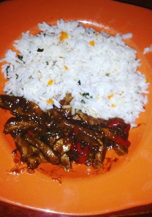 Una foto de Carne teriyaki