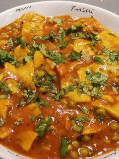 A picture of Matter dal dhokli (left over dal).