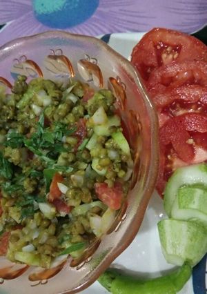 A picture of Green gram chaat.