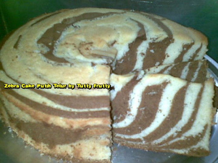 Cara Bikin Zebra Cake Putih Telur Gampang